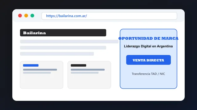 Modelo de aplicación comercial y proyectos digitales para bailarina.com.ar